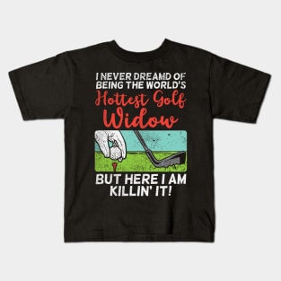 Hottest Golf Widow Kids T-Shirt